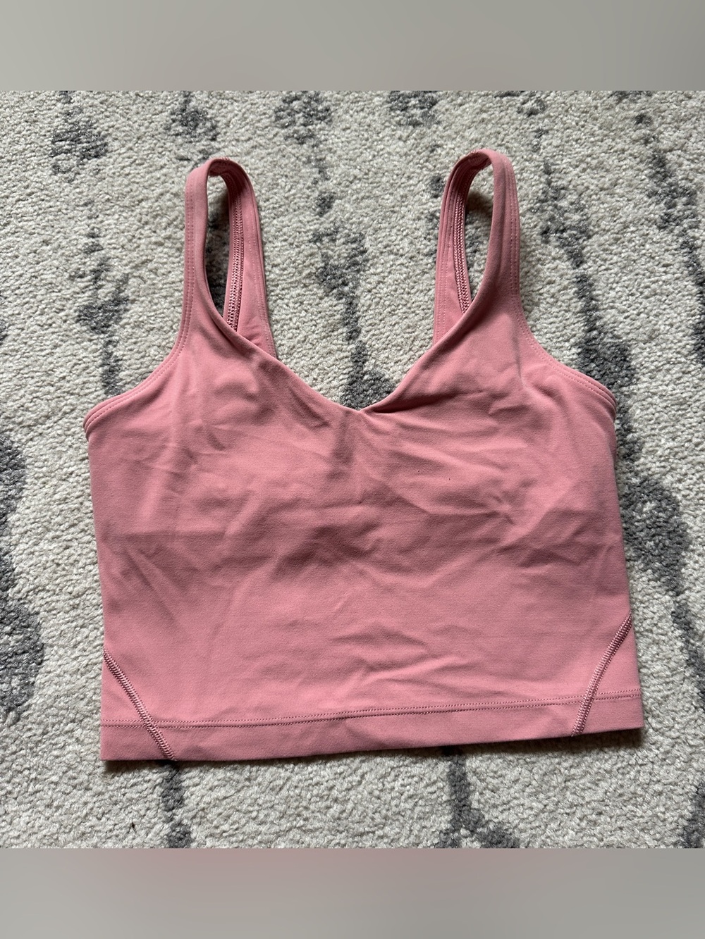Lululemon Align Tank Pink Blossom Size 2 Crop top Bra